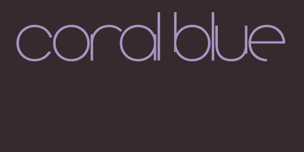 Coral blue